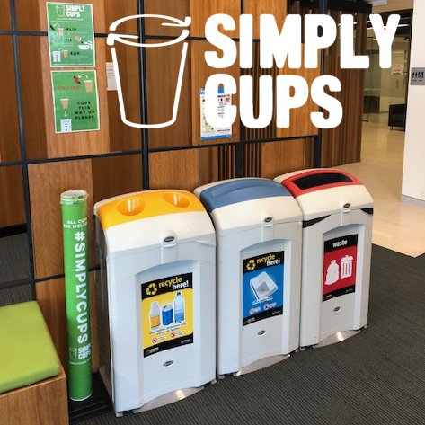 QLD Department of Environment (400 George St) know how to separate their waste. They installed Simply Cups collection tubes a few months ago and have already diverted over 9,000+ coffee cups from landfill. #simplycups
