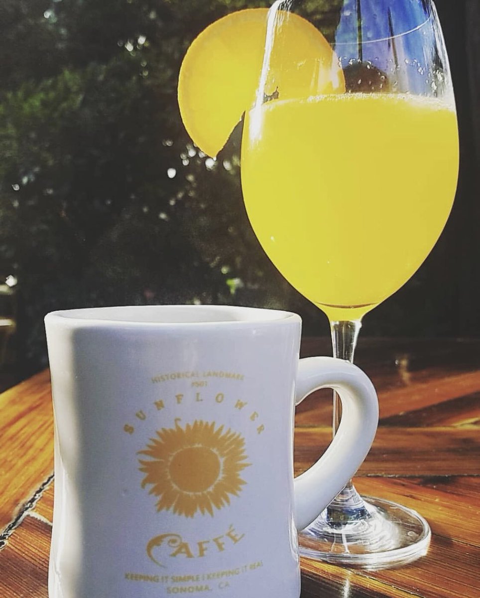 SunflowerCaffe's tweet photo. Couldn’t have said it better | “But first, brunch” | @auntiesfoodieadventures knows what’s up! Mimosa time🌻🌞#keepingitsimplekeepingitreal #sunflowercaffe #iheartsonoma #winecountry #brunchinsonoma #brunch #boozybrunch #butfirstmimosas #butfirstcoffee https://t.co/qbOZskvSrC
