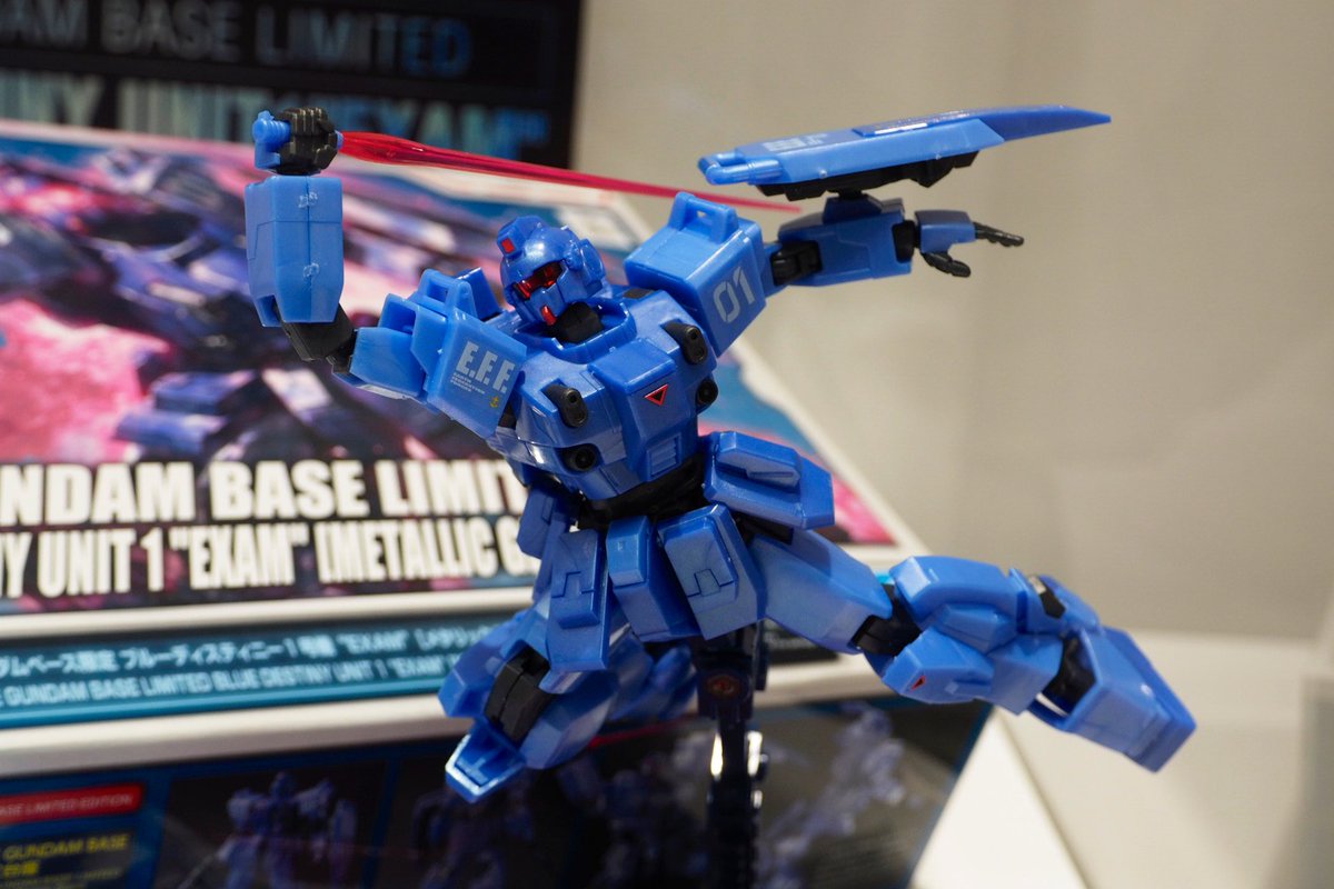 よっくん On Twitter ガンダムベース東京限定 ブルーディスティニー1号機 Exam メタリックグロスインジェクション 1 944円 メッキやクリアと違い オリジナルの雰囲気を残したまま 限定品としての存在感を出してました とりあえず ひとつ購入です Https T Co