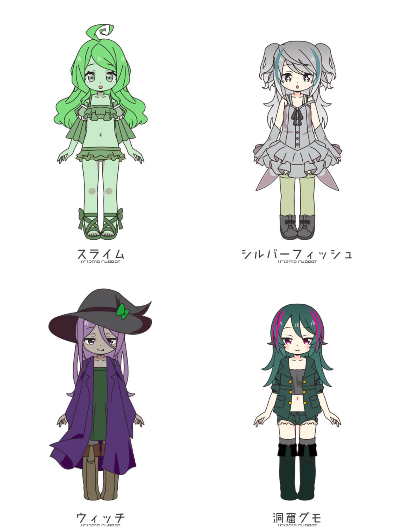 おつゆ これから出かけるんだけど 時間あったからマイクラの敵mobをキャラットで擬人化作って遊んでた ブレイズとエンダーマンだけ男 あと弓矢がなかったからスケルトンにはとりあえず旗持たせといたよ T Co Sxlskcupty Twitter