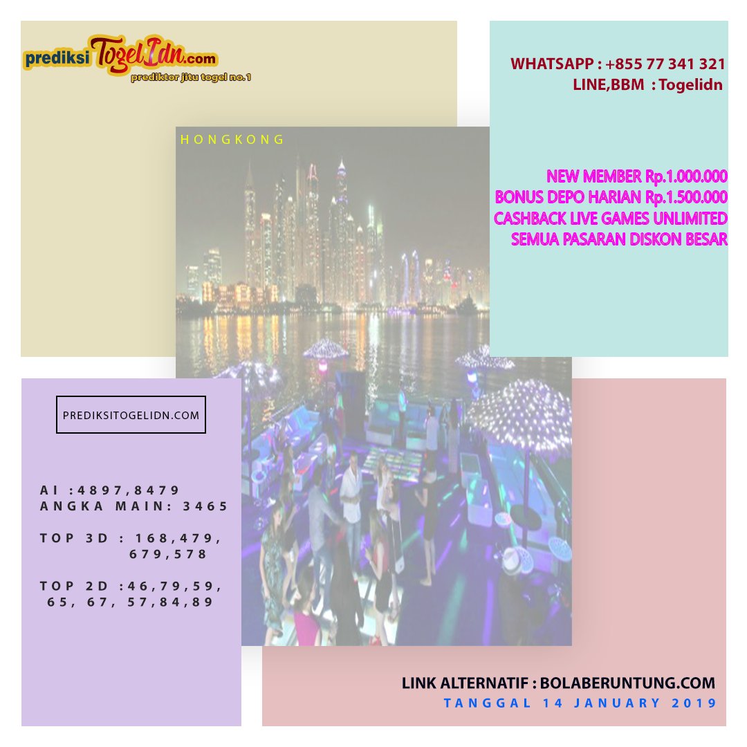 officialtglidn's tweet photo. prediksi tanggal 14 januari 2019 #togel #prediksihongkong  #prediksitogelsingapura #prediksisgp #gameonline #bokepindo #togelonline #casino #cashback #rollingan #hadiahterbesar #permainanonline  #gamesterbaik #prediksisingapore #marketangka  #togeltembus #terpercaya #permainan https://t.co/CxJDrVxDJw