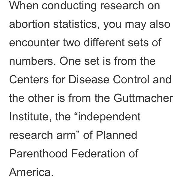 According to AGI, The Guttmacher Institute aligned with Planned Parenthood, 40 percent of minors do not report their abortion to any parent
