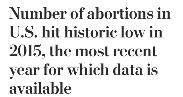Information from 2018 state that the number of medical abortions in 2015 was lower than other years. 2015 is the most recent year for public information on abortion totals. The decrease may be because of pharmaceutical abortion pills which are not counted as medical abortions.