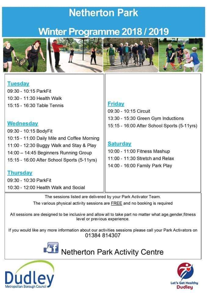 Netherton Park on Twitter "Get active this Winter at the Netherton