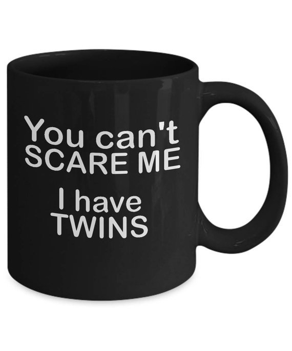 "You Can't Scare Me I Have Twins Funny Father's Day Ceramic Coffee Tea Mug Cup Black"
Order Here: ow.ly/QK9d30n9H3c 
Also Available: Tanktop, Tshirt, Hoodie variation
#awemazinggoods
#EtsyGifts
#personalizedmug
#funnymug
#fatheroftwins
