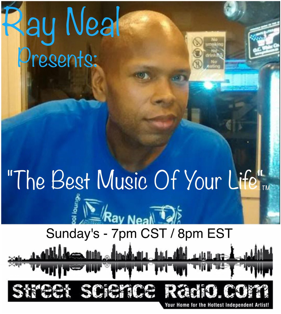 🚨🚨🚨🚨
The hottest #OldSchool DJ on radio, #RayNeal brings you “The Best #Music Of Your Life”

#Tonight music from #dianaross, #marvingaye, #shalamar, #delphonics , #tsmonk, #garysgang, AND MORE...

Tonight and every #Sunday, 8pm EST / 7pm CST - on StreetScienceRadio.com!