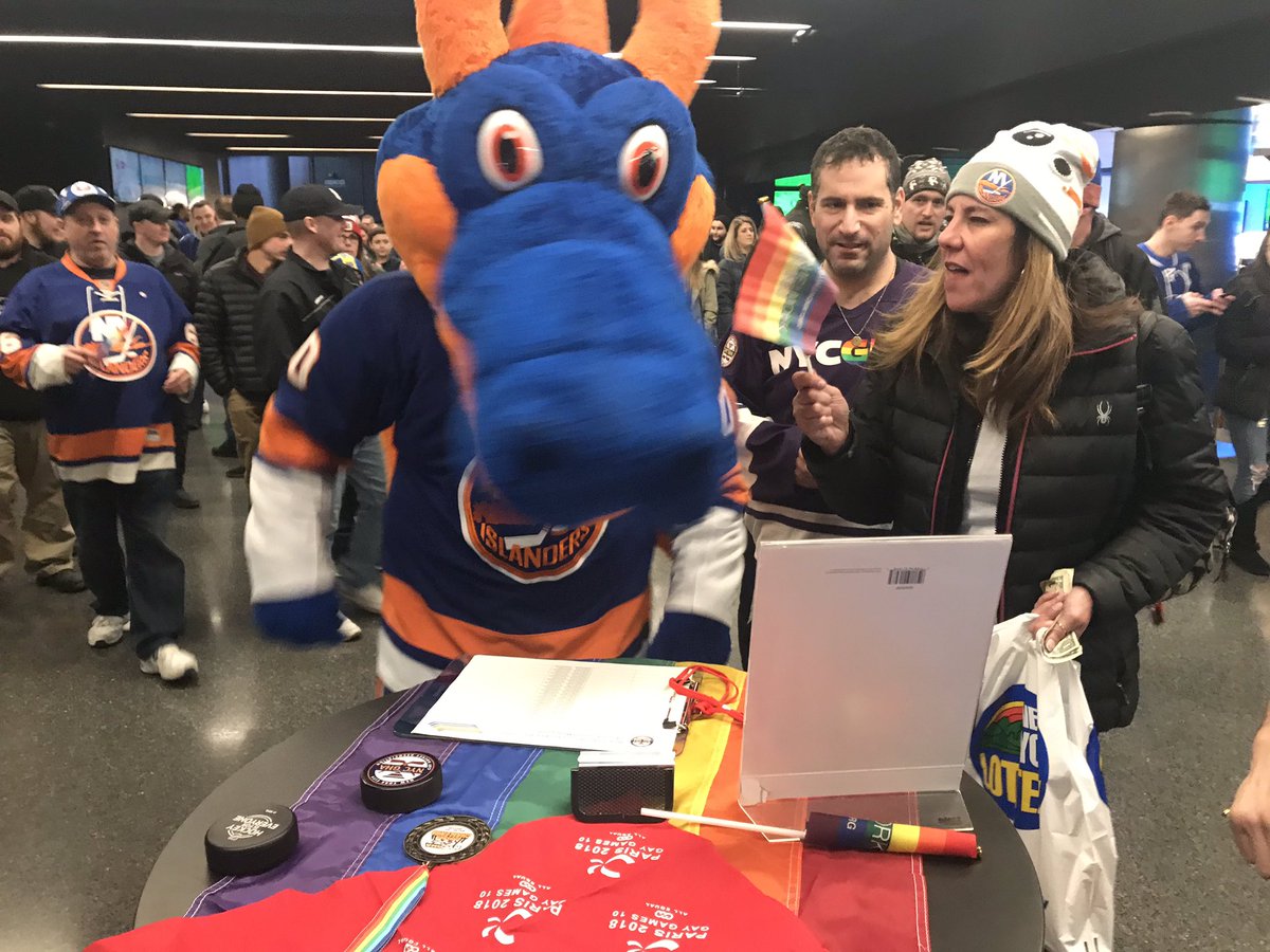 Nyc Gay Hockey On Twitter Sparky The Dragon Was Really Excited