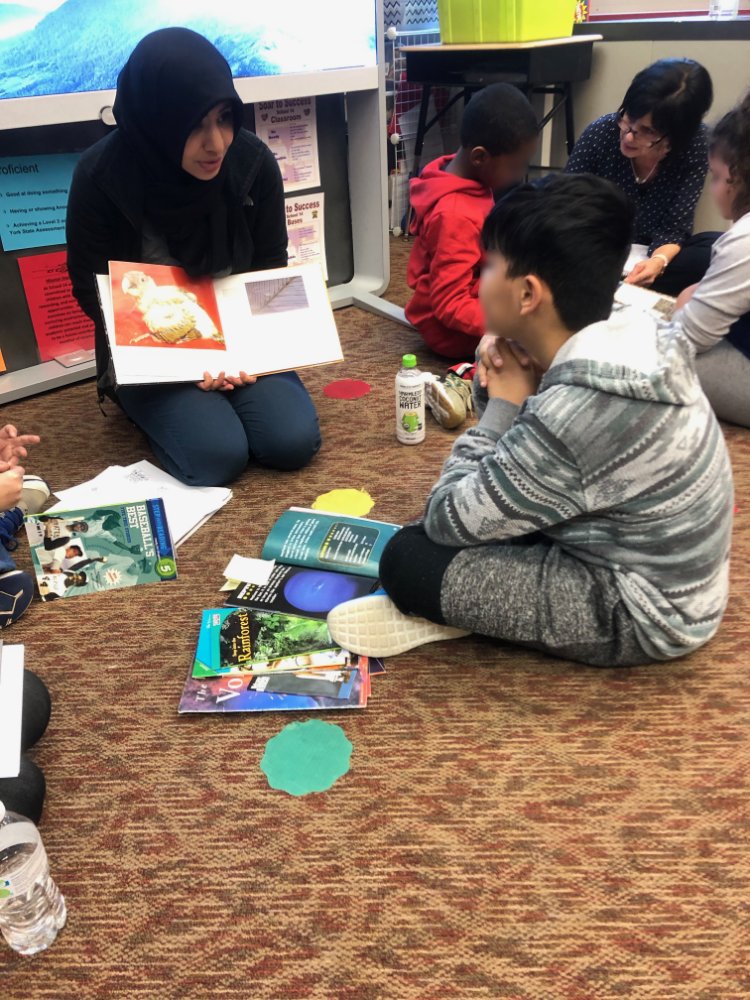 TaliahNYC's tweet photo. Teachers @TCSD #School14 using unit charts to form small groups to preview upcoming lessons and re-teach previously taught skills. #tcrwp https://t.co/q1gPeYToY1