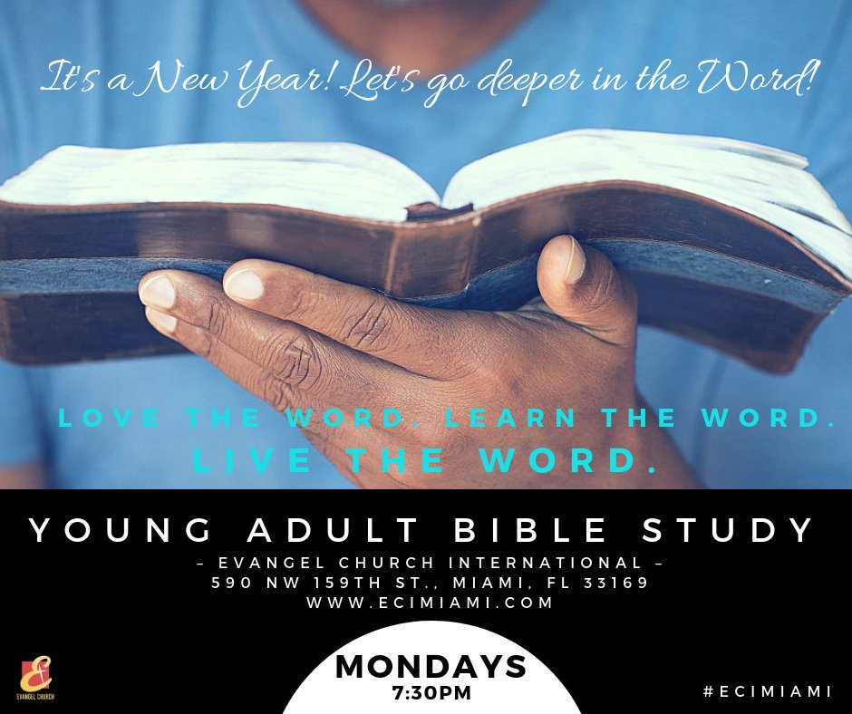 ECIMiami's tweet photo. Monday night bible study! 7:30pm. Fellowship Hall. See you there! #biblestudy #bible #Jesus #miami #ECImiami #ECIfamily #JesusChrist #MiamiGardens #northmiami #northmiamibeach #aventura https://t.co/RfCT1Uc19T