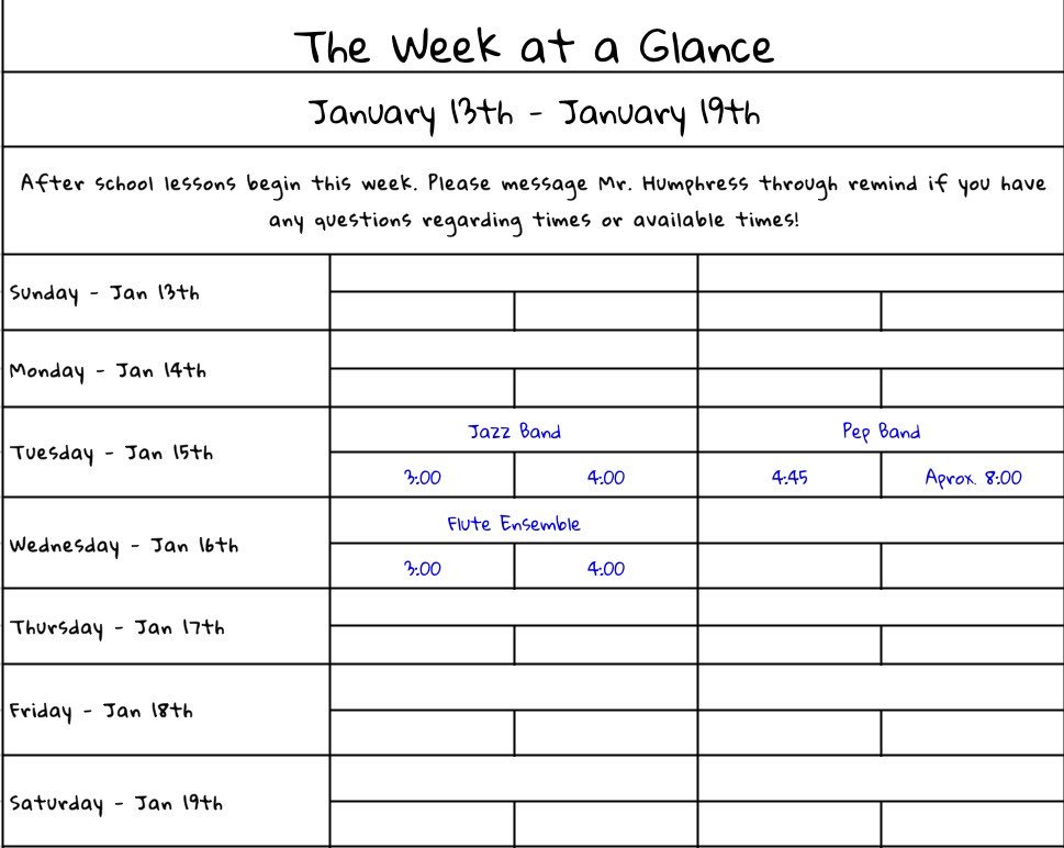 AdairCountyBand's tweet photo. Great job this weekend District Honors Band students! Take a look at this weeks schedule! https://t.co/GczklBWOKS