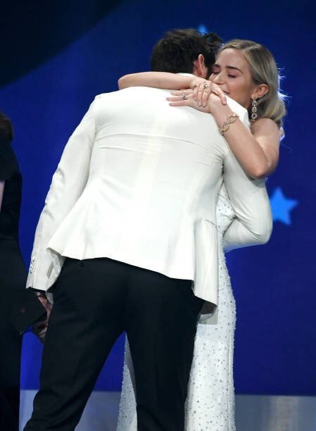 Emily Blunt being trampled with love by John Krasinski (2019)