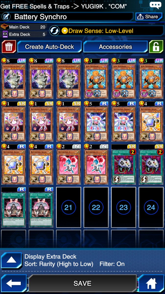 YuGiOhDeckTalk's tweet image. Batteryman + Junk Synchron?! #duellinks
