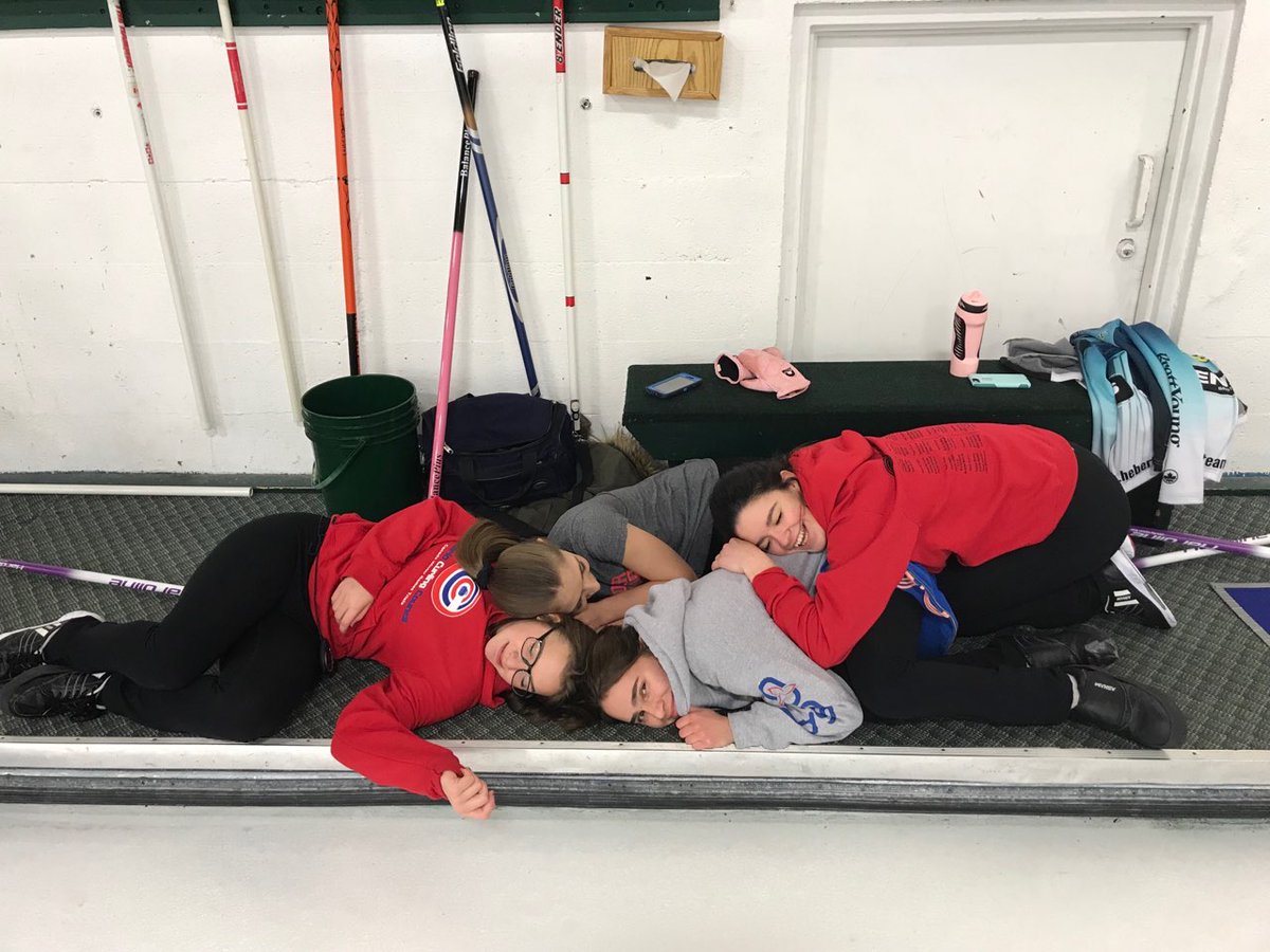 SuperPiperTBay's tweet photo. Coach Hinz put #teamhebert through tough Sat am sweeping (sleeping) drill #noca #fearthemoose https://t.co/bK15QiM1du