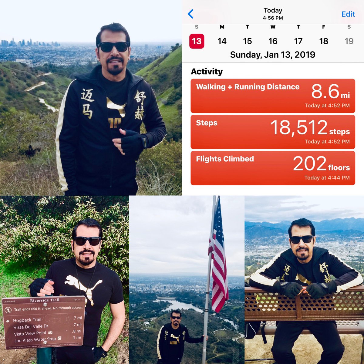 MLopezAgency's tweet photo. Aquí terminado de hacer algo de ejercicio Hiking. 🥾 #hiking #mountain #trail #caminar #montaña #sport #deporte #ejercicio #camino #hollywoodtrail #hollywoodsing #magicthree #flagunitedstates #usaflag #flagusa #flag https://t.co/R7BUJ62DNp