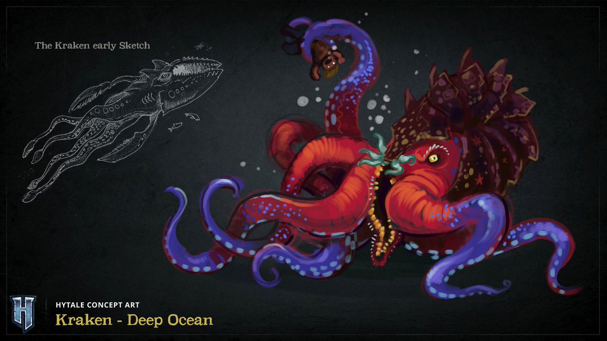 HytaleEmpire's tweet image. Deep Ocean Mob, What else could be down there! 😮 What do you guys think 🤔🤔