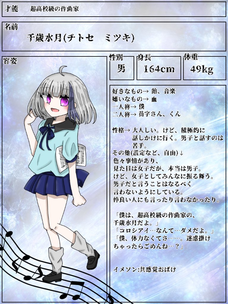 りんご ミュー論cs 超高校級の作曲家 千歳水月です Cp 関係募集します