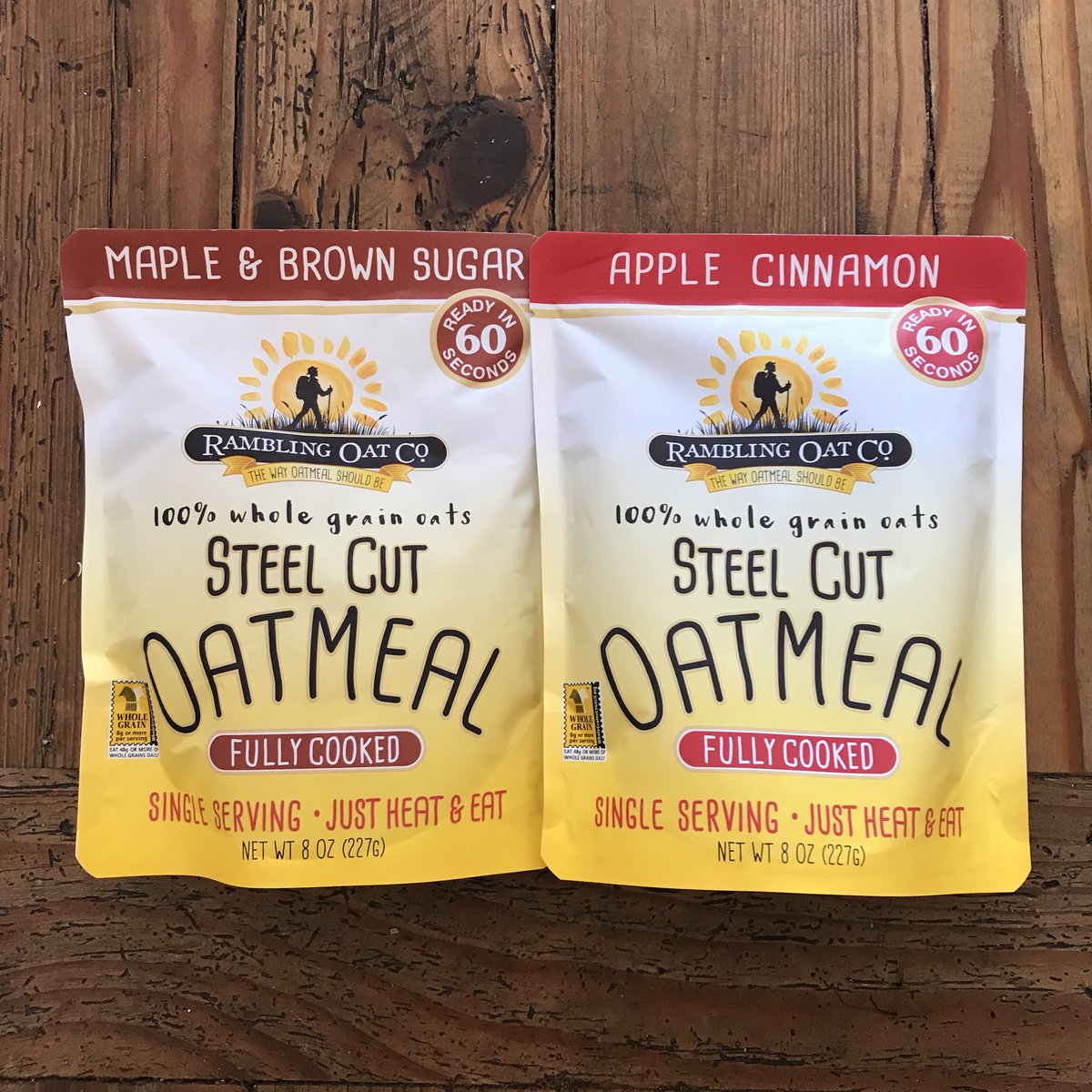 Rambling Oats Co. fully cooked, ready to eat Steel Cut oatmeal...take this healthy and delicious treat wherever you go. Available from Casedrop. #oatmeal #SundayThoughts #breakfast #snack #HealthyLiving #healthyfoods