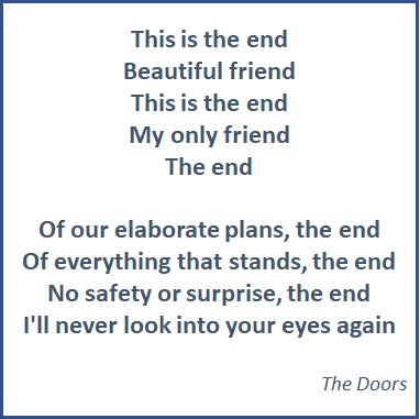 Eso es todo, gracias.
Para todo lo demás: 
bit.ly/MDV_Fin