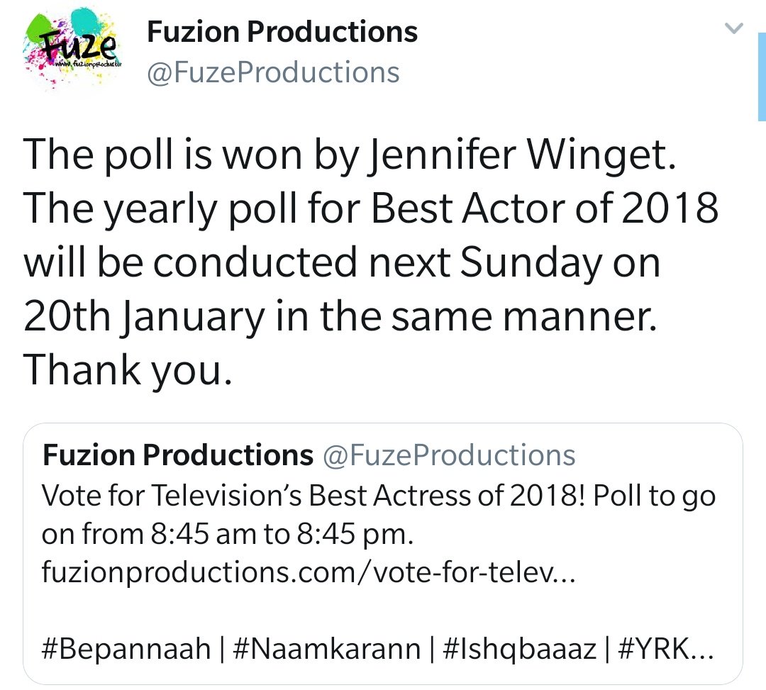 Promise Day 51: We continue to vote like crazy for polls, be it for  #JenShad individually or  #AdiYa /  #Bepannaah . Yesterday we won 3 more polls & we will continue to fight until we  #BringJenshadBack .  @aniruddha_r sir don't let our efforts go to waste. Please help us 