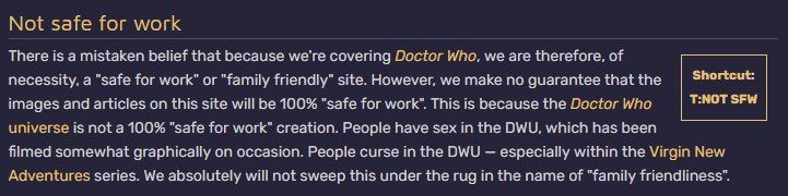 The battle began on the talk pages. Fortunately, we knew our shit, and linked this http://tardis.wikia.com/wiki/Tardis:What_the_Tardis_Data_Core_is_not#Not_safe_for_work