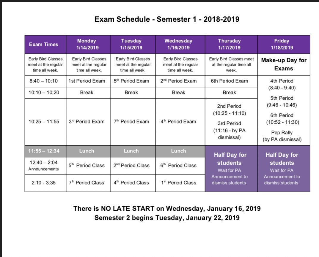 rvhs's tweet photo. RT RT RidgeViewStuCo: Tomorrow kicks off #Cominghome2019 &amp; Exam Week! Come dressed as your favorite cultural hero as you blaze through your finals!! 🙂💜 https://t.co/KJ0SQT5MFE