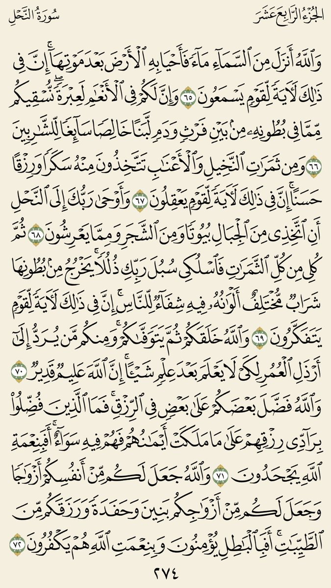 qurankarim18's tweet photo. صفحتين لا تاخذ الكثير من وقتك🌟

(سورة النحل)
الجزء الرابع عشر/ صـ ٢٧٣-٢٧٤

#صفحتين_من_القرآن https://t.co/NxeNztAvcv