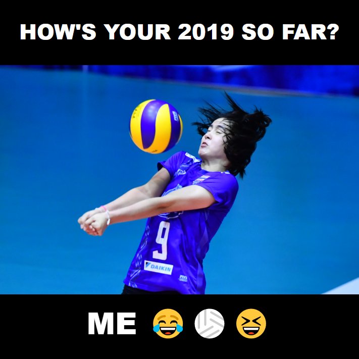 avcvolley's tweet photo. Having a crazy year so far? Relax! 2019 is just getting started. So chill, tag your friends, and spread the good vibes. Happy Monday, everyone! #VolleyFun #AsianVolleyball https://t.co/E1lQCbG4aj