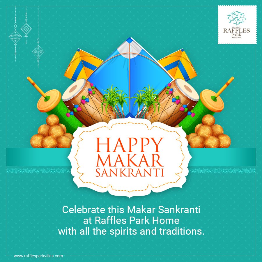 RafflesPark's tweet photo. From the entire team of Raffles Park, we wish you all a happy #MakarSankranti 
#MakarSankranti2019 https://t.co/uDlSECGmnk