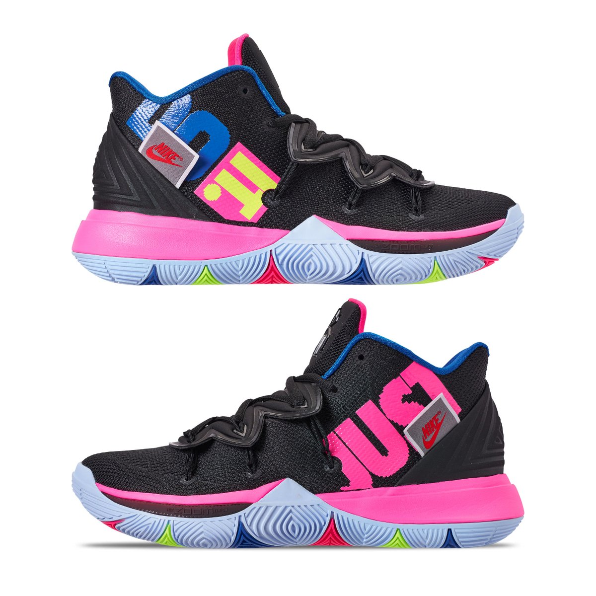 kyrie 5 black and pink