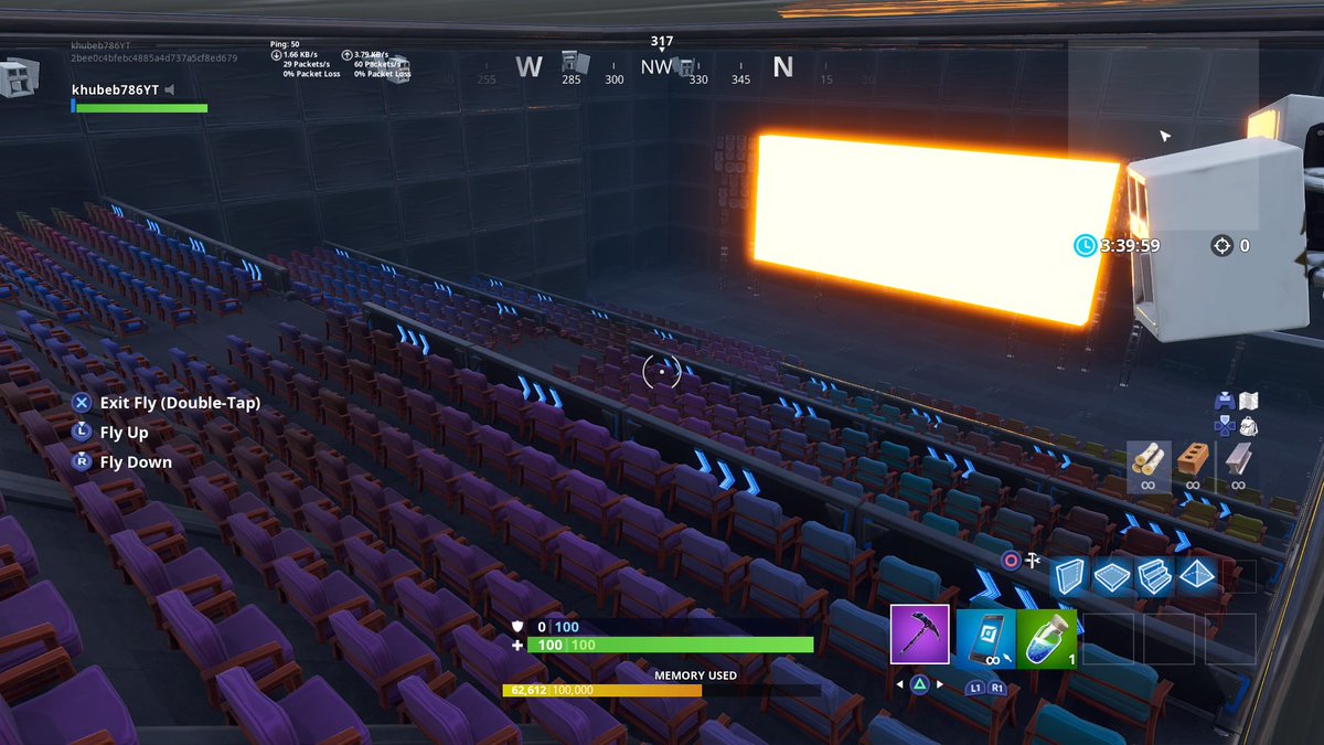 fortnite on twitter up for a movie check out the theater khubebabbasi built in fortnitecreative - fortnite movie theater code
