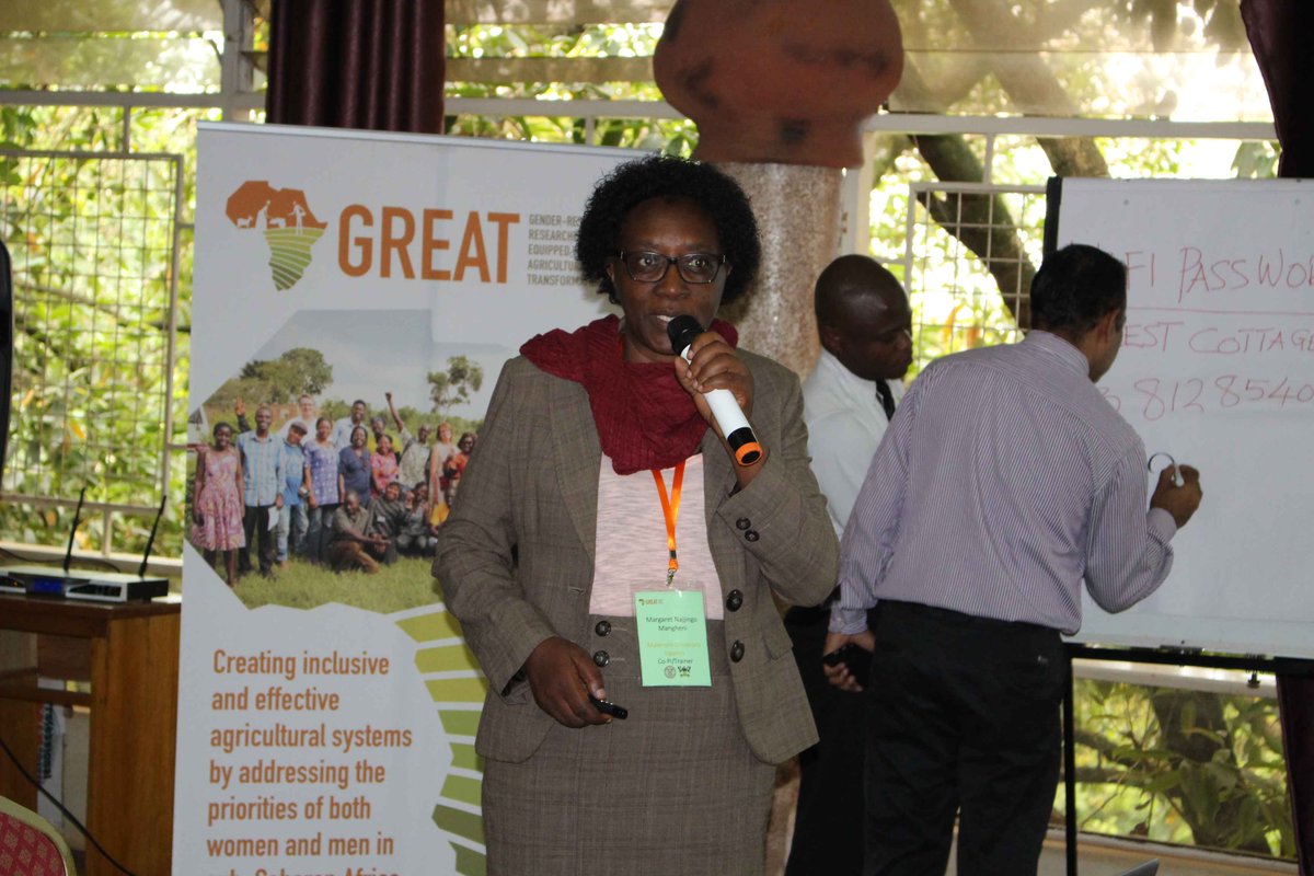 MakCAES's tweet image. Kick-starting week 2 of the @GREATAgResearch breeding #workshop. Prof. Margaret Mangheni, @MakerereU gives a rapport of last year&apos;s #GREATTLIIICourse.