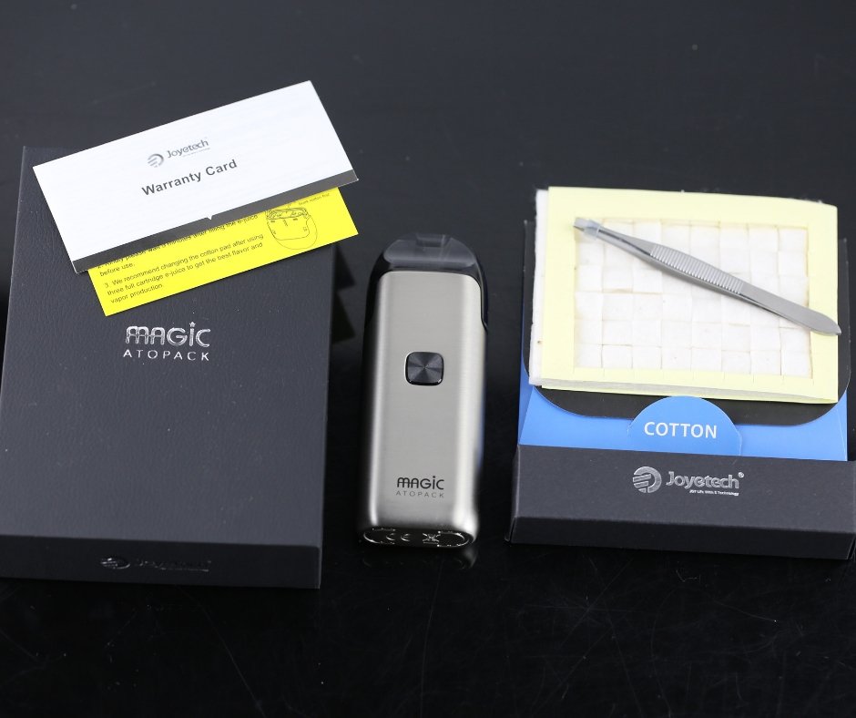 JoyetechClub's tweet photo. Unboxing! The #ATOPACK #Magic is the first pod with quick-to-change cotton system.The package contains 50 pieces of cotton pad for you. 
Easy, convenient and economic. https://t.co/mdEyf8zusW