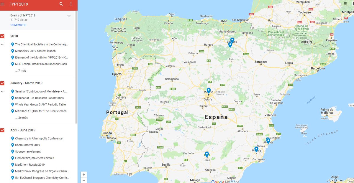 Vamos llenando La Rioja de eventos del Año Internacional de la Tabla Periódica! Y los que faltan! Con <a href="/unirioja/">Universidad de La Rioja</a> y <a href="/RSEQUIMICA/">RSEQ</a> en La Rioja. #RSEQRioja #UCCUnirioja #IYPT2019 #IYPTUnirioja <a href="/iypt2019/">IYPT2019</a> iypt2019.org/events