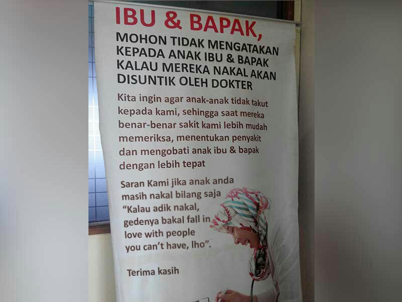 Banner yang harusnya disosialisasikan kembali di 2019.