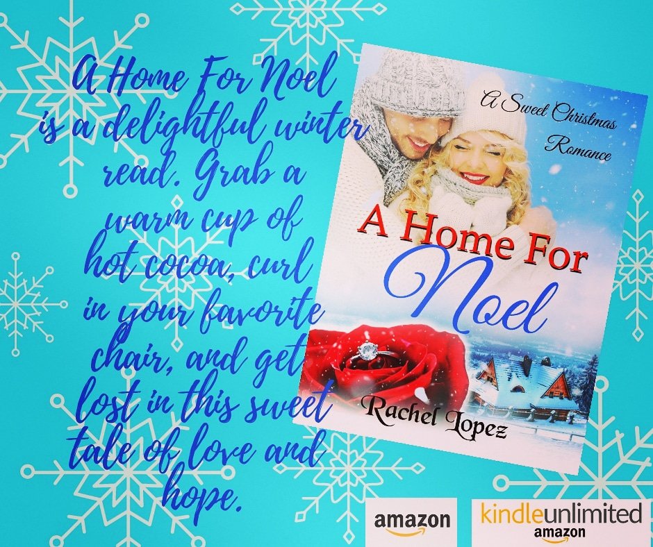 I loved writing this sweet love story based in a small town in Kentucky. A Home for Noel is a story filled with love, hope, and forgivness. Check it out in the link below:

amazon.com/Home-Noel-Rach…