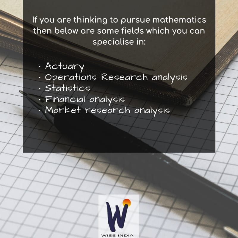 WomeninScience5's tweet photo. If you are thinking to pursue a career in mathematics then given are the fields, which you can specialize in.

Read more: https://t.co/vwKoqwzoPz https://t.co/1eNAcqw3MN