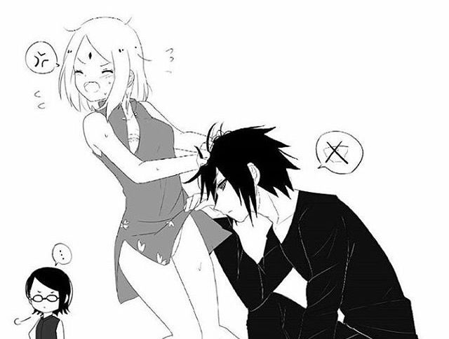 Sasuke-kun está Sarada aquí. 7///7