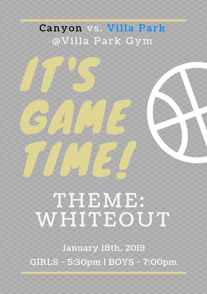 thecanyontribe's tweet photo. A WEEK FULL OF BASKETBALL❕ 🏀🏀🏀
Tuesday - watch our varsity players at HOME vs. El Modena in your best USA gear🇺🇸
Friday - head to VP in whiteout⬜️gear to watch them get #TRIBED in their own gym! https://t.co/krNWI6YtsI