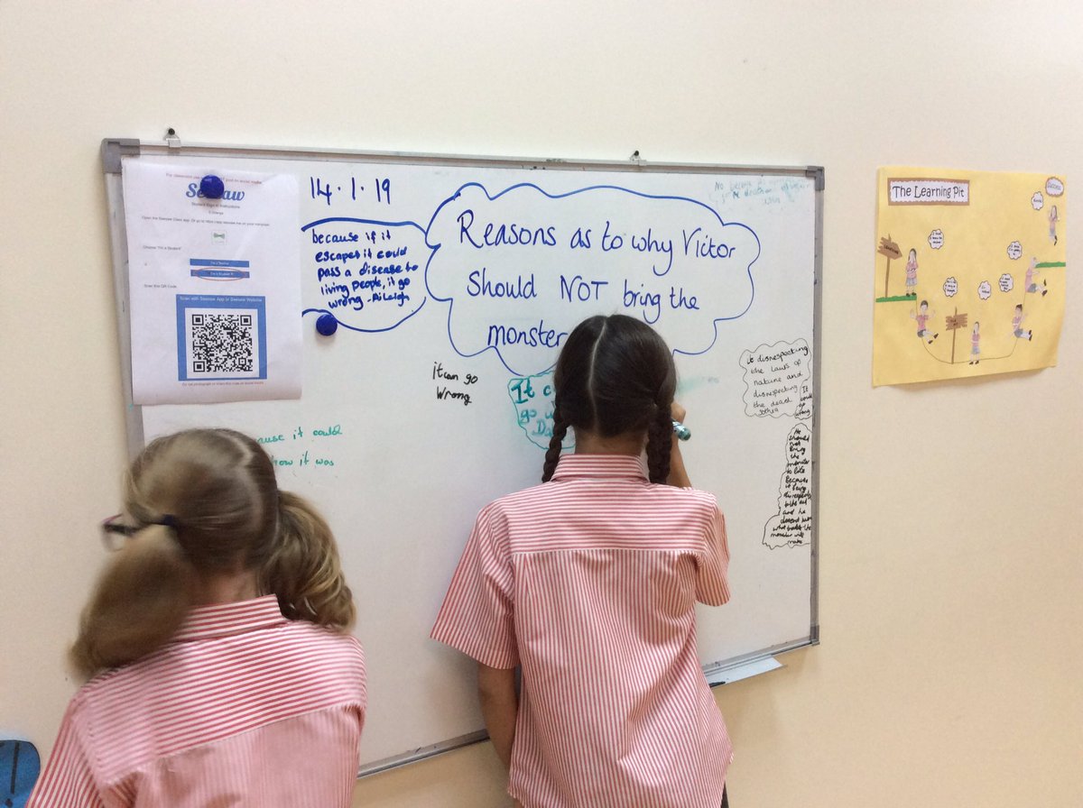 DESSyear5's tweet photo. For and against - sharing our ideas to create a balanced argument in Literacy @Dessdubai #dess_yearfive_orange #masterywriting #forandagainst #Frankenstein https://t.co/pNVNsBK6Qn