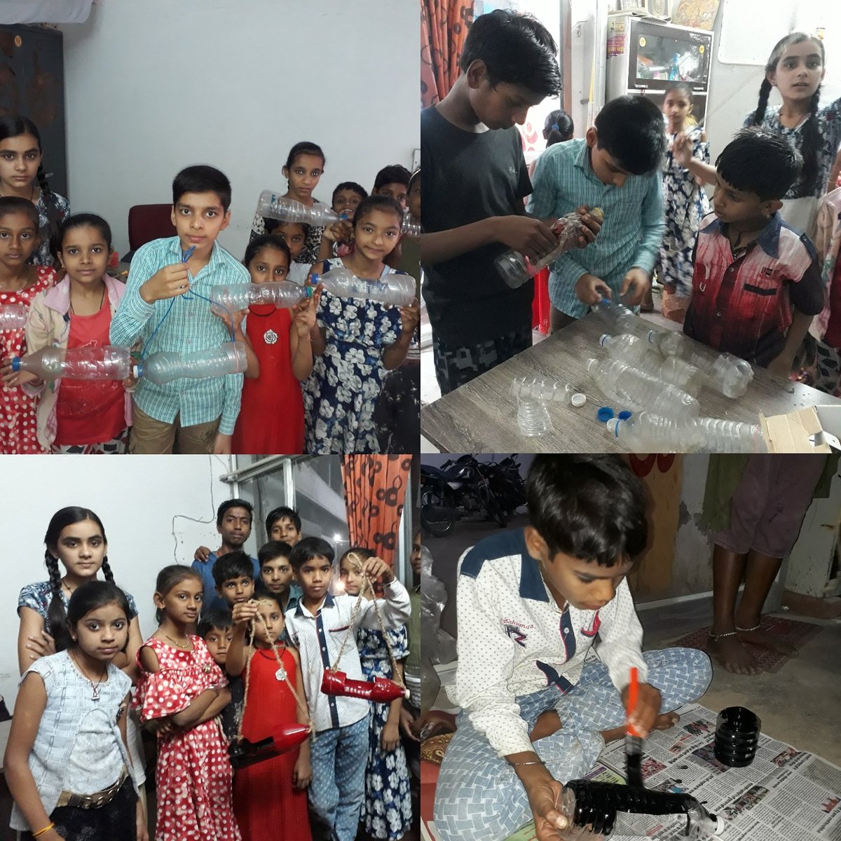 मोहल्ला पाठशाला चलाएगी वार्ड में स्वच्छ्ता जागरूकता अभियान जिसके अंतर्गत एक कार्यशाला का आयोजन आज दिनांक 13/01/2019 रविवार को किया गया जिसमें वार्ड के बच्चो को वेस्ट से बेस्ट (कबाड़ से जुगाड़) प्रशिक्षण दिया गया जिसे सिख कर बना पौधे लगा कर मोहल्ले के हर घर मे निःशुल्क बाटा जाएगा