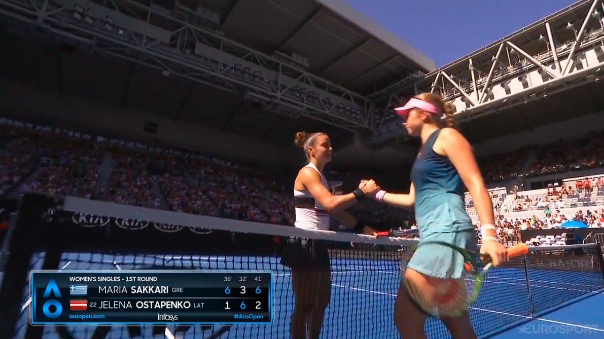 Μπράβο Μαρία! 🇬🇷👏🎾

Στον 2ο γύρο του #AusOpen και η <a href="/mariasakkari/">Maria Sakkari</a>, μετά τη νίκη της επί της <a href="/JelenaOstapenk8/">Jelena Ostapenko</a>!