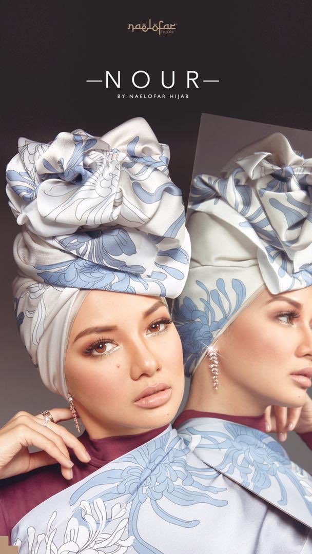 Neelofa's tweet image. #NaelofarHijab new and first collection of 2019 is here! Say hello to #NourByNH , our very first printed satin silk shawl collection! Comes in 5 yummy colors, in beautiful printed wildflowers design, the collection is now available online and in-store! ✨✨✨