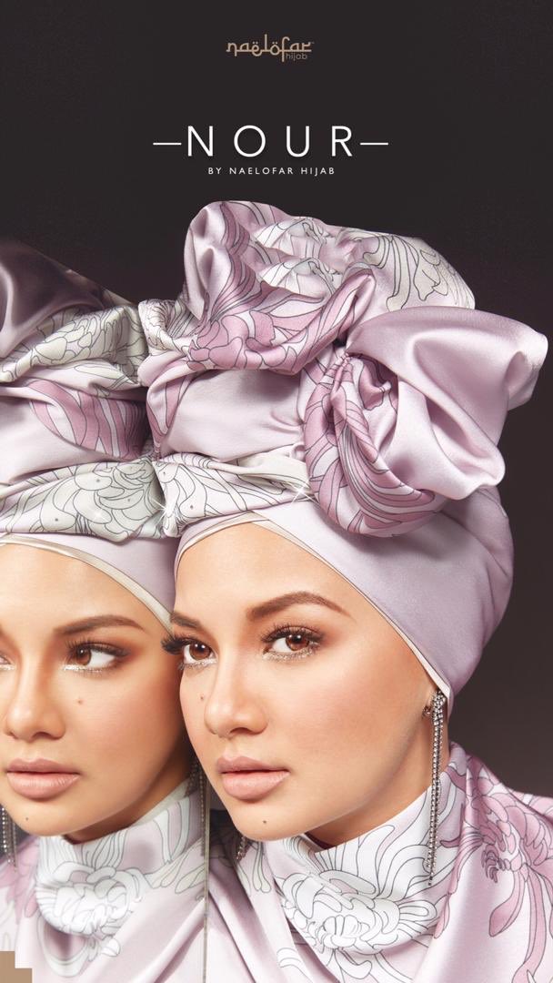 Neelofa's tweet image. #NaelofarHijab new and first collection of 2019 is here! Say hello to #NourByNH , our very first printed satin silk shawl collection! Comes in 5 yummy colors, in beautiful printed wildflowers design, the collection is now available online and in-store! ✨✨✨