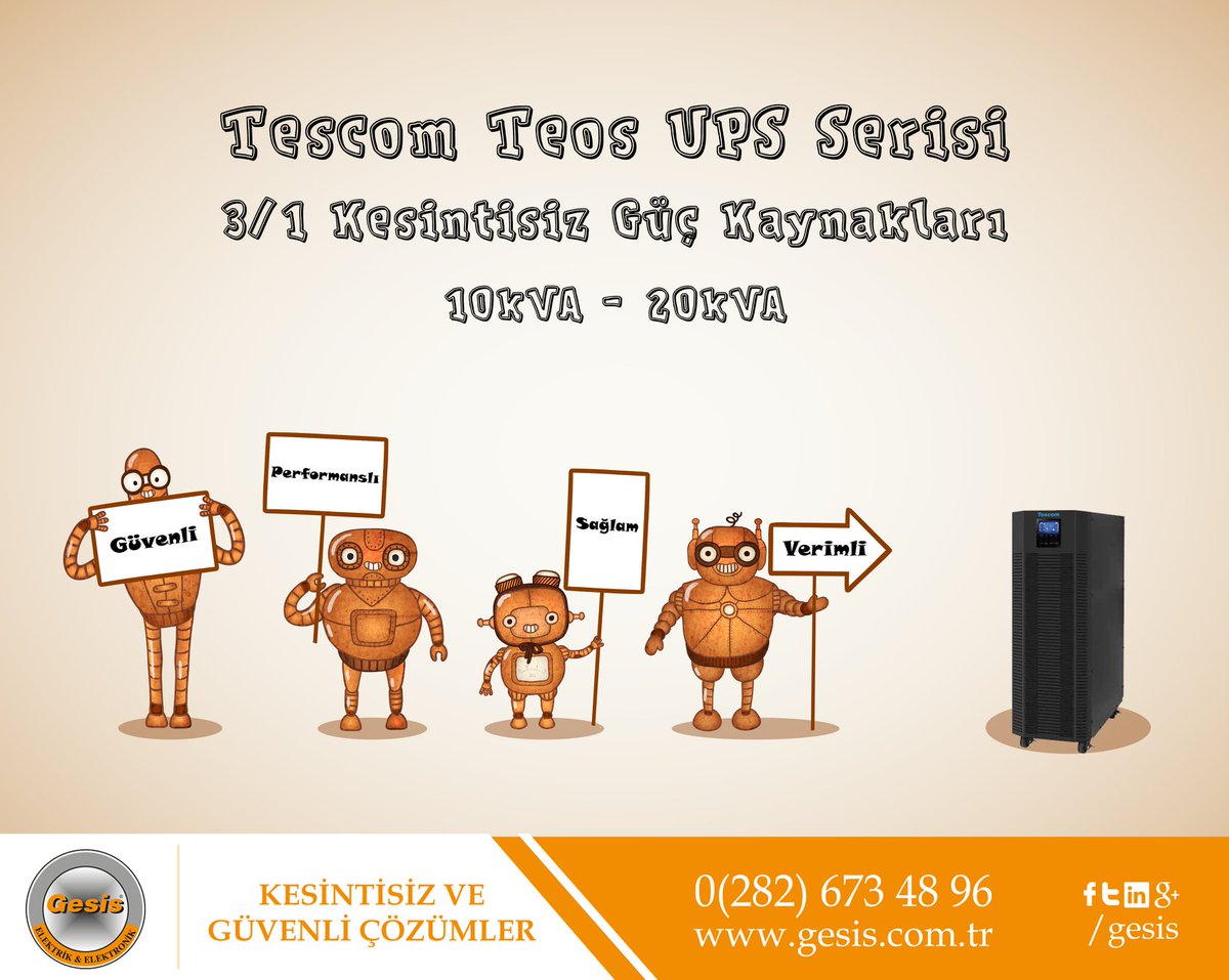 Tescom Teos 200 Kesintisiz Güç Kaynağı
gesis.com.tr/kesintisiz-guc… 
#gesis #ups #elektrik #enerji #elektronik