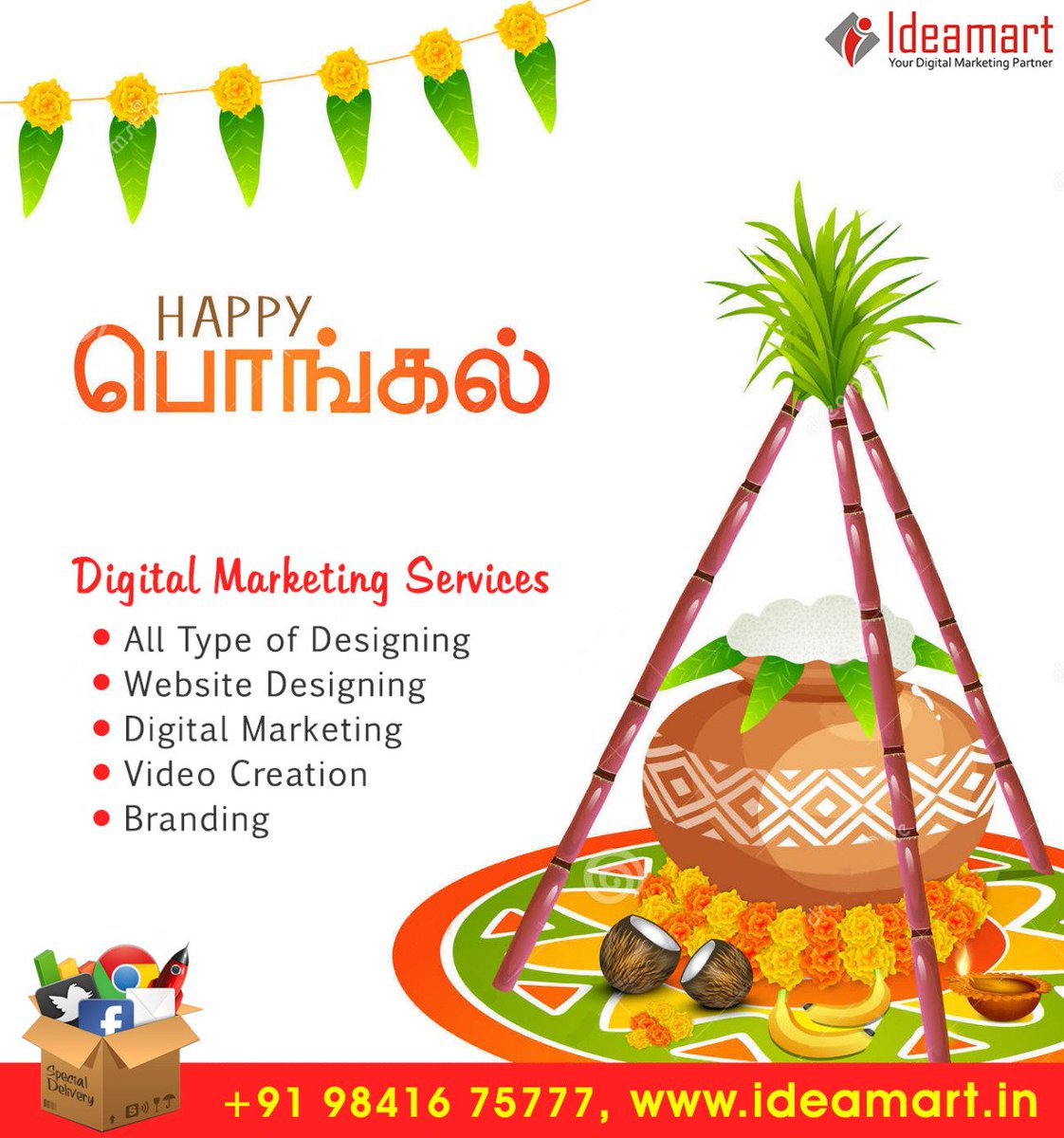 ideamartdotin's tweet photo. Wishes you a #Happy_Pongal,

Visit: https://t.co/BPRGm8gYnF 

#Digital_Marketing_Services_in_Chennai
#Web_design_Services_in_Chennai
#Video_Marketing_in_Chennai
#SEO_Services_in_Chennai https://t.co/qRTY5Guyy0