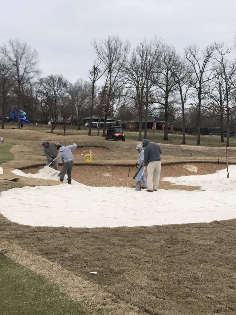 exgcsupt's tweet photo. Bunker project taking place. Can’t wait to see place green with all this white sand. #SouthernTraceCC. #billybunker https://t.co/PTS0yEPeBA