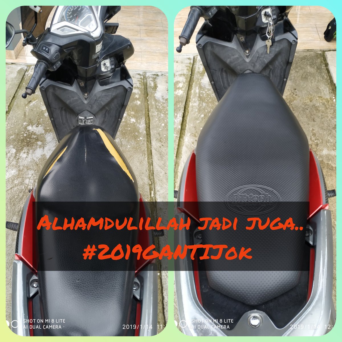 Alhamdulillah.. Terlaksana
#2019GantiJok #motorcycle #Honda #vario2013 #merah