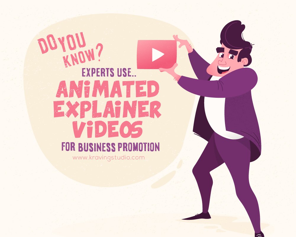 Videos are the proven best marketing tool for your business promotion. Videos boost your business by 200% and helps you to run your business like an expert. Reach us at kravingstudio.com

#animatedvideo #explainervideos #animationcompany #videomarketing #corporatevideos