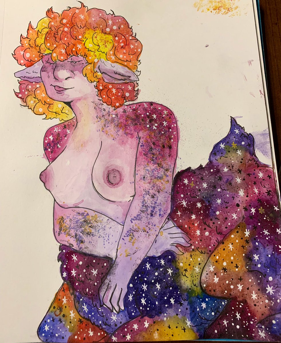 ThomastoTumtum's tweet photo. Fluffy Centaur,
#monstergirl #femalecentaur #centaur #watercolorpainting #watercolor #artistsontwitter https://t.co/eWFjHAckvB