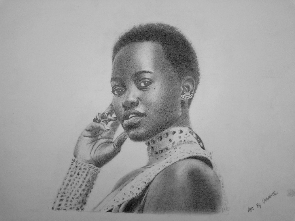 Calvinc34949886's tweet photo. Portrait of Lupiter nyongo done on  Manila paper size A3.. https://t.co/NllqbsPEKj
